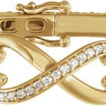 14K Yellow 1/8 CTW Natural Diamond Bangle 7 1/2” Bracelet - 653044