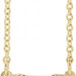 14K Yellow 1/2 CTW Natural Diamond Bar 16" Necklace - 86750