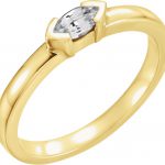 14K Yellow 1/4 CTW Natural Diamond Family Stackable Ring - 71354