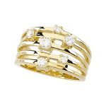 14K White 1/2 CTW Natural Diamond Right Hand Ring - 63261