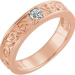 14K Rose 1/4 CTW Natural Diamond Family Stackable Ring - 71469