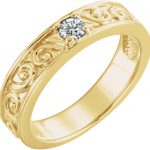 14K Yellow 1/4 CTW Natural Diamond Family Stackable Ring - 71469