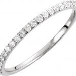 14K White 1/4 CTW Natural Diamond Band - 651102