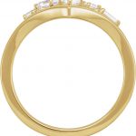 14K Yellow 1/2 CTW Lab-Grown Diamond V Ring - 688822