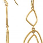 14K Yellow 3/8 CTW Natural Diamond Open Silhouette Earrings - 85440