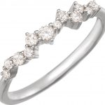 14K White 1/4 CTW Lab-Grown Diamond Scattered Stackable Ring - 688821