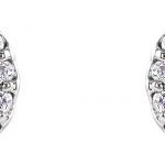 Platinum 4 mm Natural Pink Sapphire & 1/10 CTW Natural Diamond Earrings - 86509