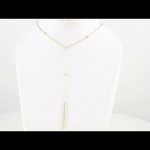 14K Yellow 1/3 CTW Natural Diamond Bar Y 15-17" Necklace - 653466