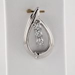 14K White 1/2 CTW Natural Diamond Pendant - 85970