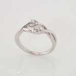 Platinum .08 CTW Diamond Double Knot Ring - 123343