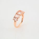 14K Rose Natural Pink Morganite Ring - 652022