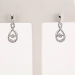 14K White 3/8 CTW Natural Mystara Diamonds® Infinity-Inspired Earrings - 651546