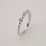 Platinum 1/8 CTW Diamond Beaded Ring - 123270