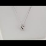 Platinum 1/10 CTW Natural Diamond Kite 16-18" Necklace - 86695