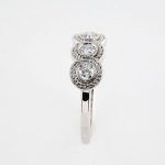 14K White 1/3 CTW Diamond Three-Stone Ring - 122225