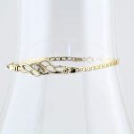 14K Yellow 1/8 CTW Natural Diamond 7 1/2" Bracelet - 60944