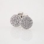 14K White 1/3 CTW Natural Diamond Cluster Earrings - 651754