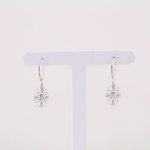 14K White 1/10 CTW Natural Diamond Filigree Earrings - 652381