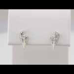 Platinum 1/6 CTW Natural Diamond Geometric Earrings - 86842