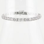 14K White 1/2 CTW Natural Diamond Line 7" Bracelet - 651261