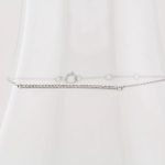 14K White 1/6 CTW Natural Diamond 6-8" Bracelet - 651089