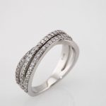 Sterling Silver 1/2 CTW Natural Diamond Criss-Cross Ring - 122851