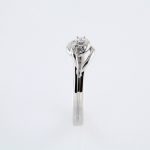 14K White .02 CT Natural Diamond Ring - 60347