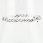 14K White 1/2 CTW Natural Diamond Line 7.25" Bracelet - 651262