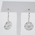 Sterling Silver .08 CTW Natural Diamond Lever Back Earrings - 69945