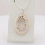 Sterling Silver Mother of Pearl Pendant - 69586