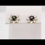 14K Yellow Natural Green Tourmaline & 3/4 CTW Natural Diamond Earrings - 86982