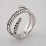 Platinum 1/6 CTW Diamond Negative Space Ring - 123109