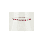 Platinum Natural Ruby & 2 1/3 CTW Natural Diamond Line 7" Bracelet - 62076