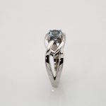 14K White Natural Aquamarine Ring - 71928