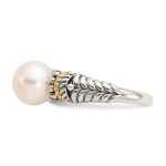 Shey Couture Sterling Silver with 14K Accent Antiqued 8mm Freshwater Cultured Pearl Ring