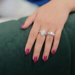 Exquisite 1.483 Ctw Princess, Marquise Diamond Leaf Accent Engagement Ring | Neptunes Blvd Jewelry