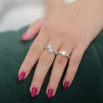 1.305 CTW Diamond Two Stone Pave Engagement Ring - Sparkle with Elegance