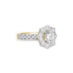 Exquisite 1.293 Ctw Round Diamond Vintage-Inspired Milgrain Engagement Ring -Timeless Brilliance