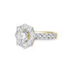 Exquisite 1.293 Ctw Round Diamond Vintage-Inspired Milgrain Engagement Ring -Timeless Brilliance