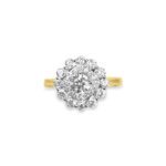 1.266 Ctw Round Diamond Double Halo Ring