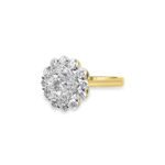 Round Diamond Double Halo Ring