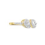 0.828 Ctw Pear Diamond Open Ring | Unique Elegance at Neptunes Blvd Jewelry