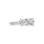 1.183 Ctw Round Diamond Marquise Accented Engagement Ring | Elegant Sparkle at Neptunes Blvd Jewelry