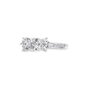 1.287 Ctw Cushion Diamond Engagement Ring