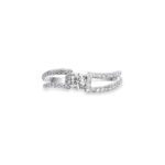 0.516 Ctw Round Diamond Pave Split Shank Ring – Modern Elegance by Neptunes Blvd Jewelry