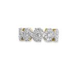 1.242 Ctw Round Diamond Oval Cluster Ring | Best for Celebration