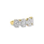 1.242 Ctw Round Diamond Oval Cluster Ring | Best for Celebration