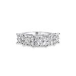 Dazzling 1.138 Ctw Round Diamond Quintuple Set Ring - Five Times the Glamour!