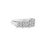 Dazzling 1.138 Ctw Round Diamond Quintuple Set Ring - Five Times the Glamour!