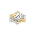 Exquisite 1.928 Ctw Round Diamond Statement Multi-Band Ring – A Dazzling Masterpiece